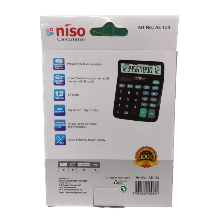 Niso Calculator AS120 - Image 3