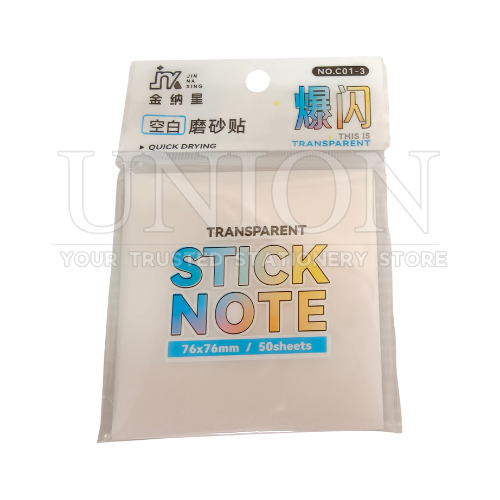 Transparent Stick Note 3×3