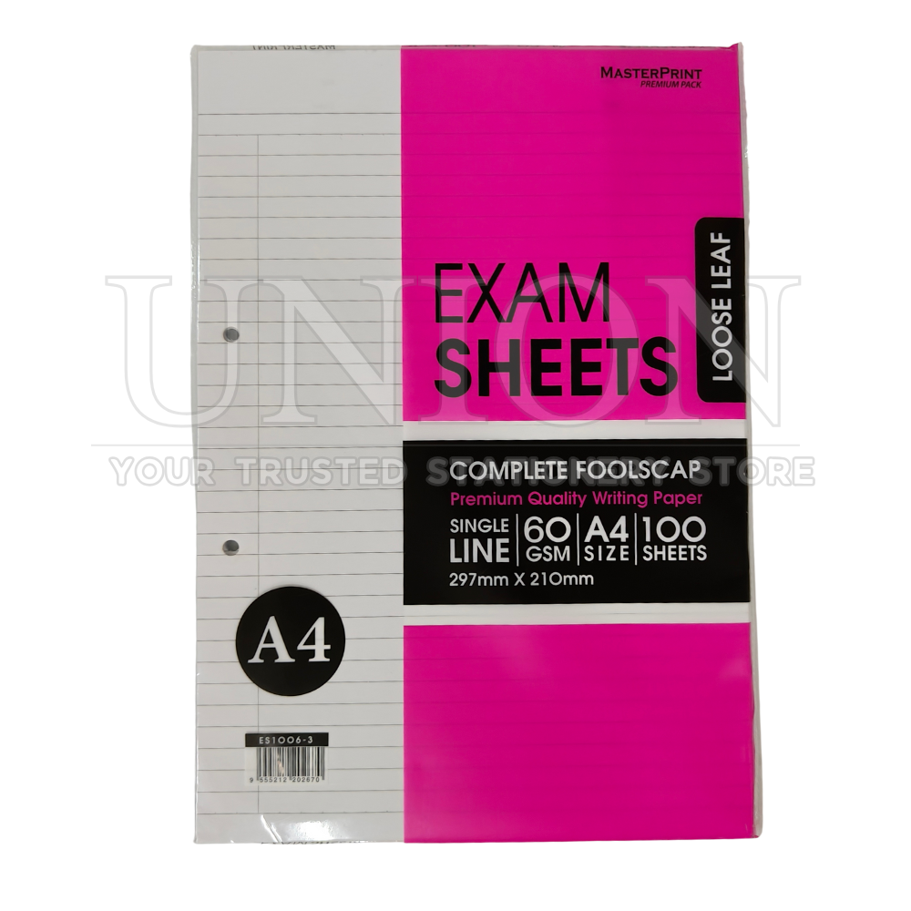 Masterprint ES1006-3 A4 Exam Sheets 60gsm