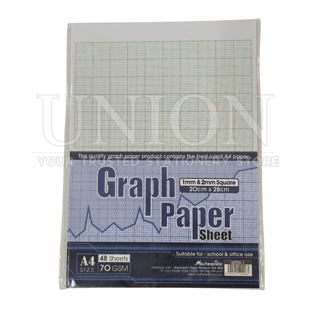 Masterprint GPSS-1 A4 Graph Paper 70gsm