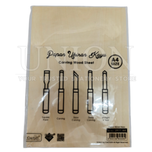 Cactus Carving Wood Sheet A4