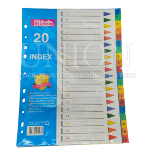 PVC Index Divider 20 Colour
